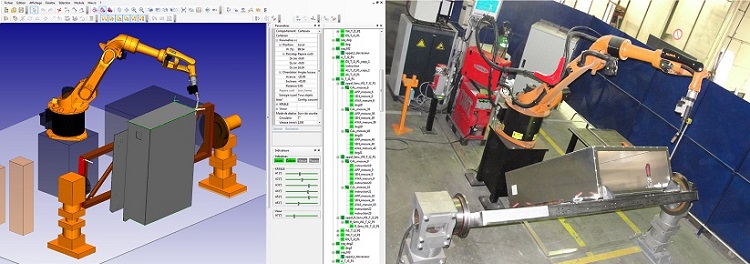 Einsatz von Schweißrobotern bei der Herstellung von mechanischen Unterbaugruppen bei METAL FORMAGE