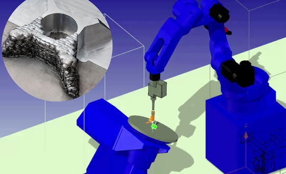 Almacam WAAM, CAD/CAM-Lösung speziell für robotergestützte additive Fertigungsverfahren DED-WAAM.